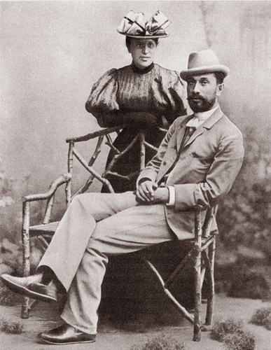 Леонид Осипович Пастернак с женой Розалией Исидоровной 1896 г.