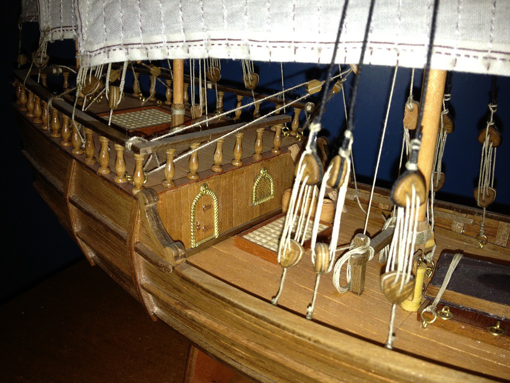 Модель судна-каравелла