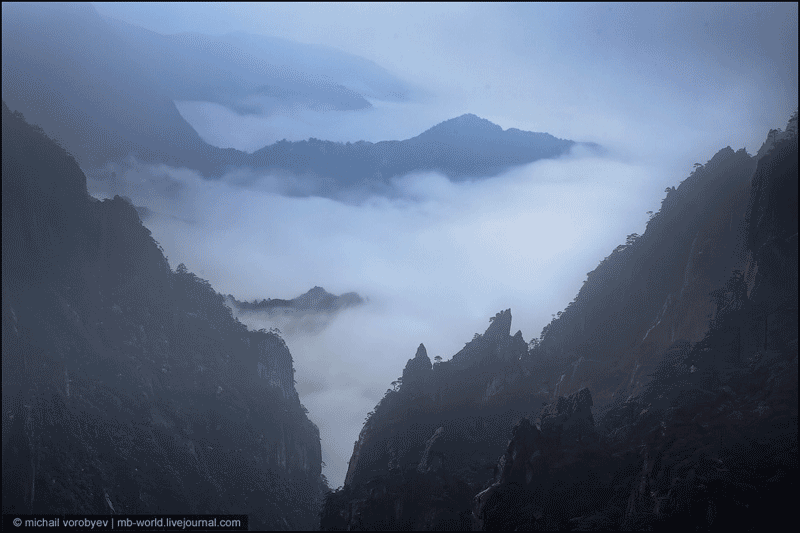 Облака в горах Хуаншань